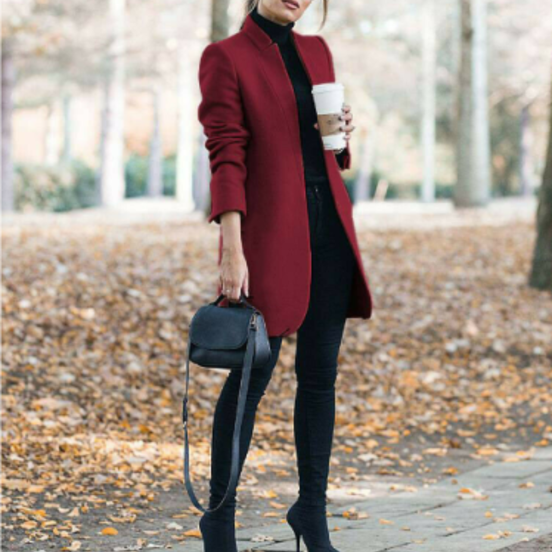 Sienna | Dames mantel met opstaande kraag