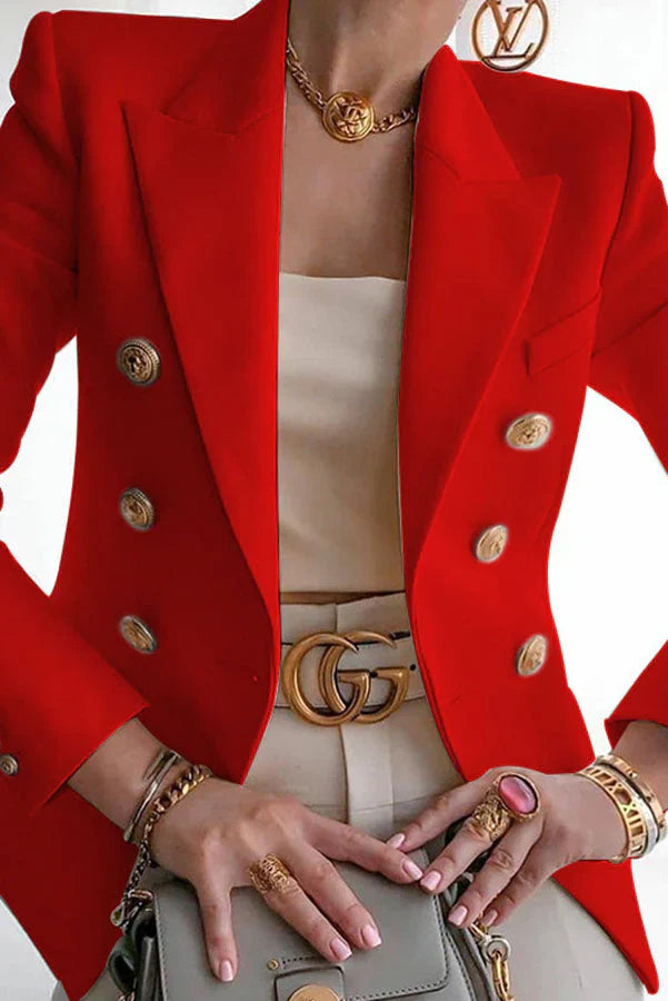 Lia | Chique Dubbelrij Blazer