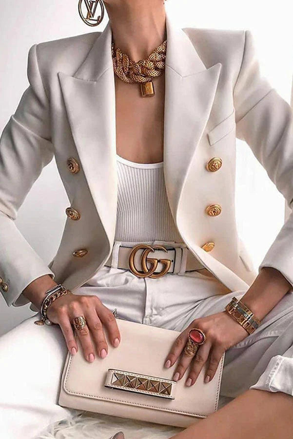 Lia | Chique Dubbelrij Blazer