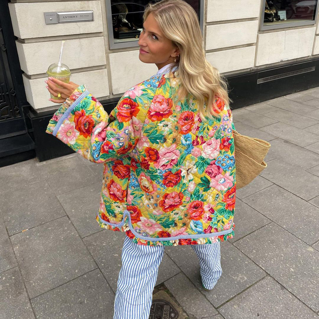 Hannah | Stijlvolle Bedrukte Jas