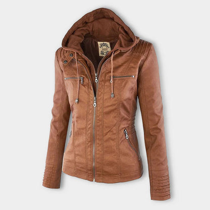 Febe | Leren Zomerjas voor Dames