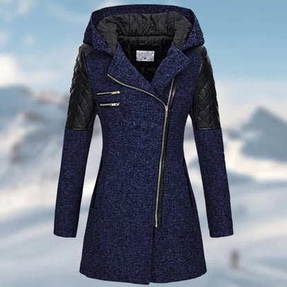 Nora | Lange winterjas met capuchon voor dames