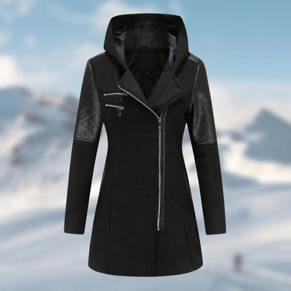 Nora | Lange winterjas met capuchon voor dames