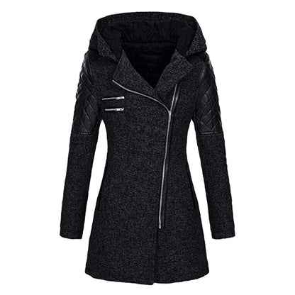 Nora | Lange winterjas met capuchon voor dames
