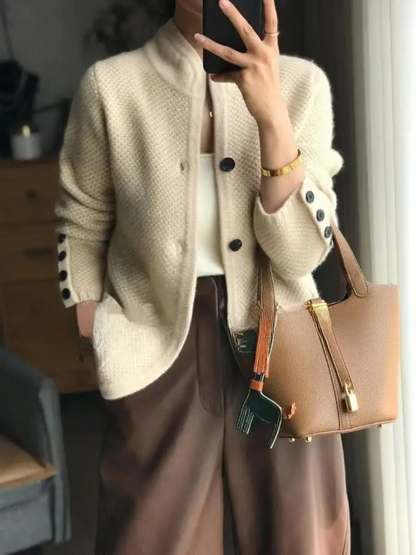 Cecilia | Dikke Wol Cardigan voor Vrouwen