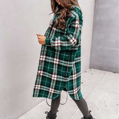 Sofia | Stijlvolle Plaid Jas