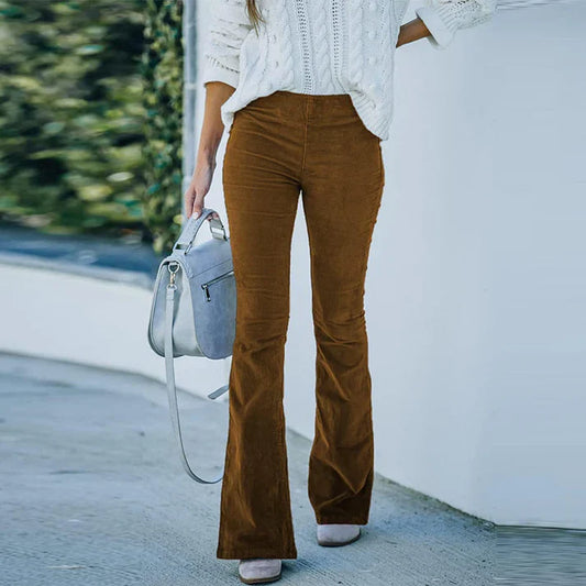 Lila | Corduroy Flare Broek