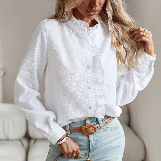 Annie | Stijlvolle Ruches Blouse