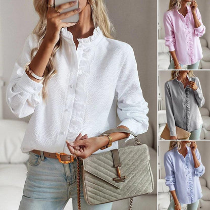 Annie | Stijlvolle Ruches Blouse