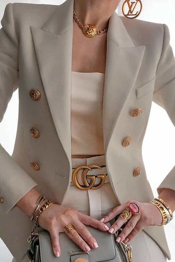 Lia | Chique Dubbelrij Blazer