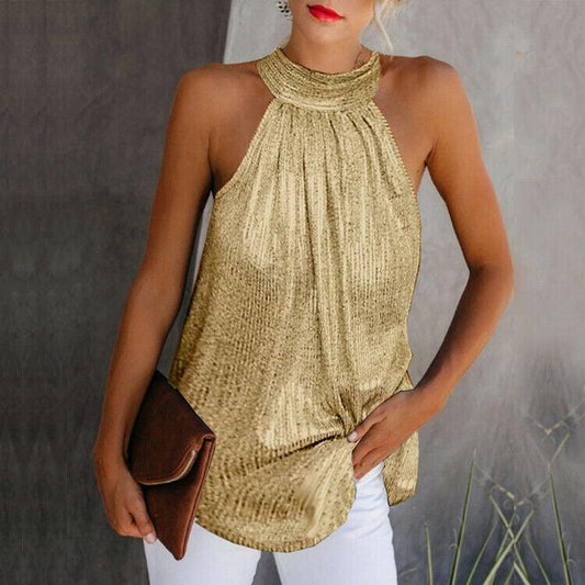 Aitana | Elegante Haltertop Ronde Hals